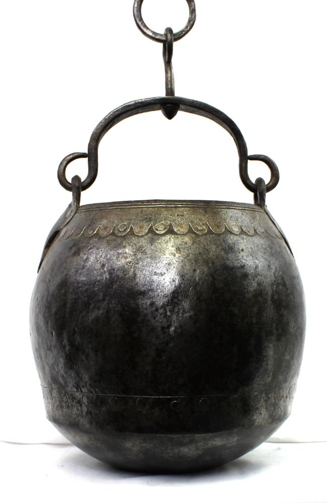 16th Century Iron European Cauldron (1 of 9)