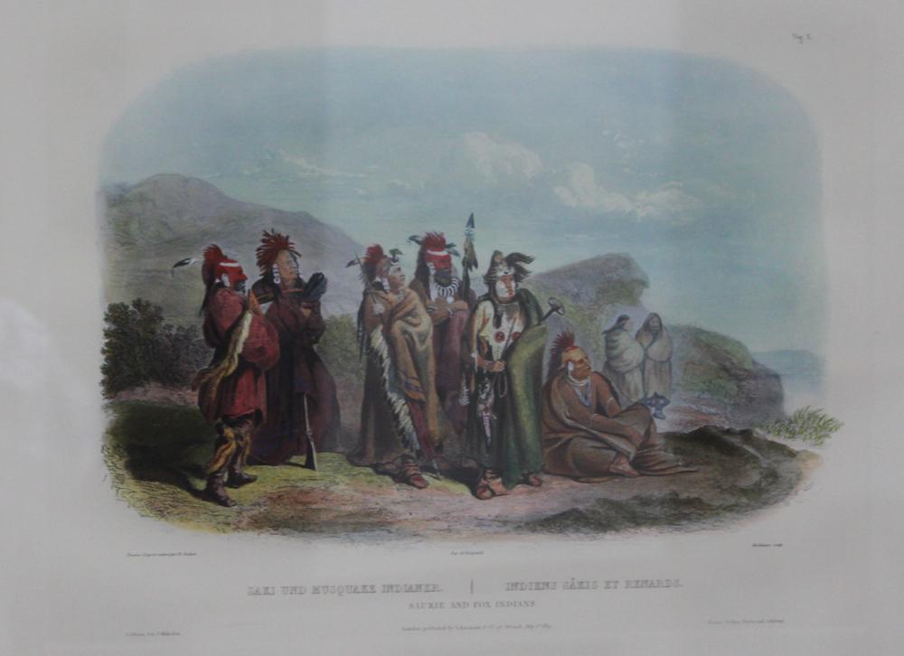 Karl Bodmer Published Original Hand Colored Engravings (1 of 7)