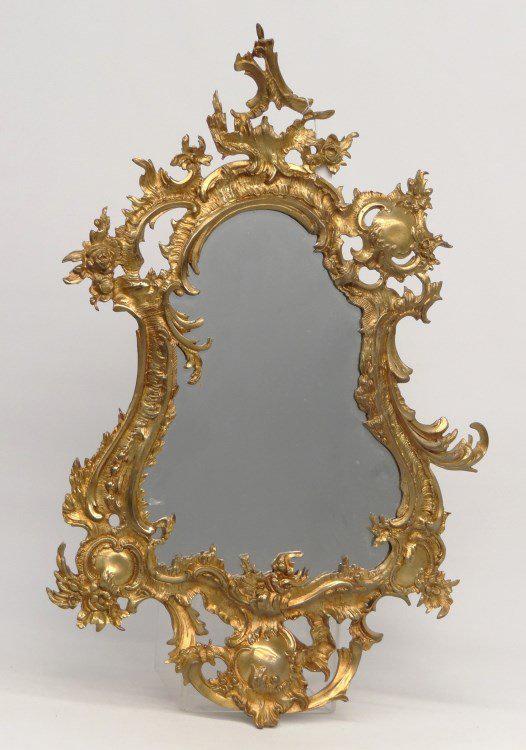 Late 19 early 20th Century French Bronze Mirror. (1 of 3)