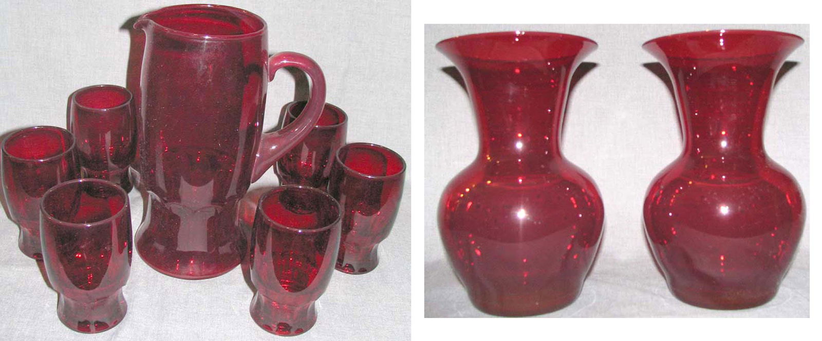 Set of six Cups & Pitcher & Pair of Vase (1 of 3)