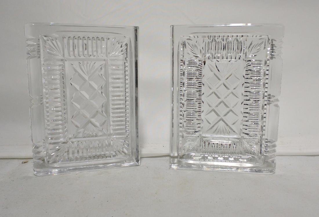 Pair Glass Block Bookends (1 of 5)