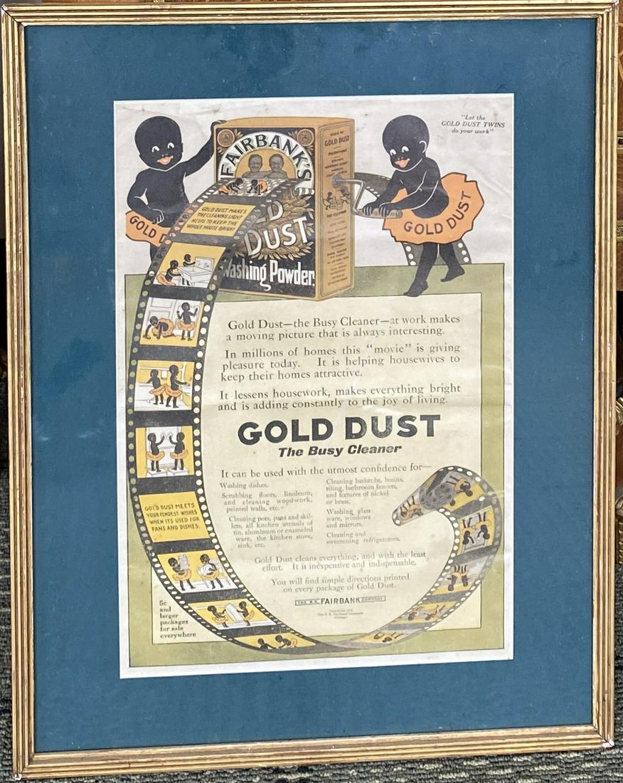 Large Circa 1920-40s Vintage Gold Dust Advertisement (1 of 2)