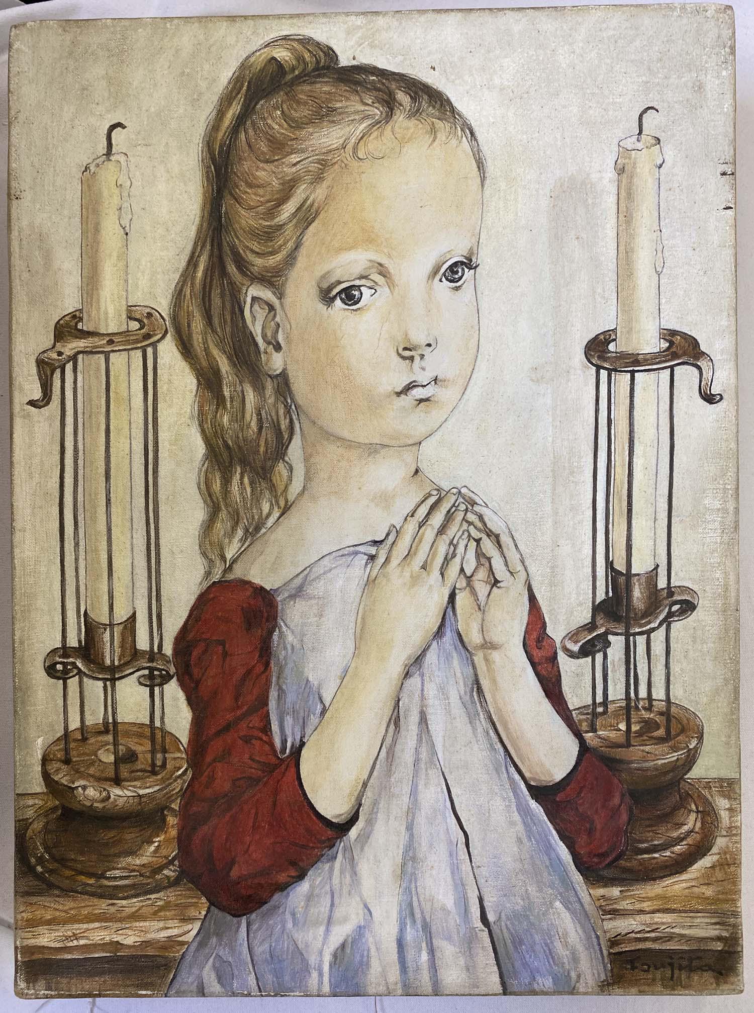 Oil On Canvas Painting Signed (1 of 5)