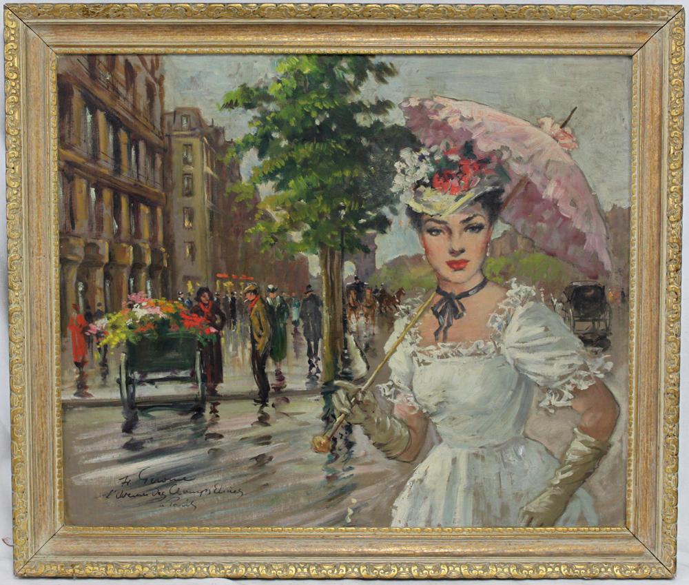 Francois Gerome (French, B. 1895) - L'Avenue des Champs (1 of 6)