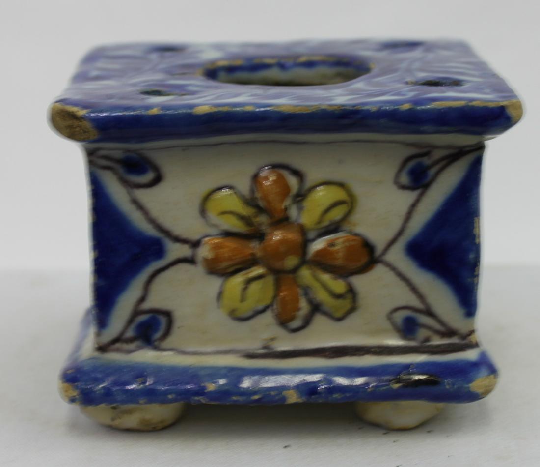 18th Century Spanish Faience Square Condiment Stand (1 of 5)