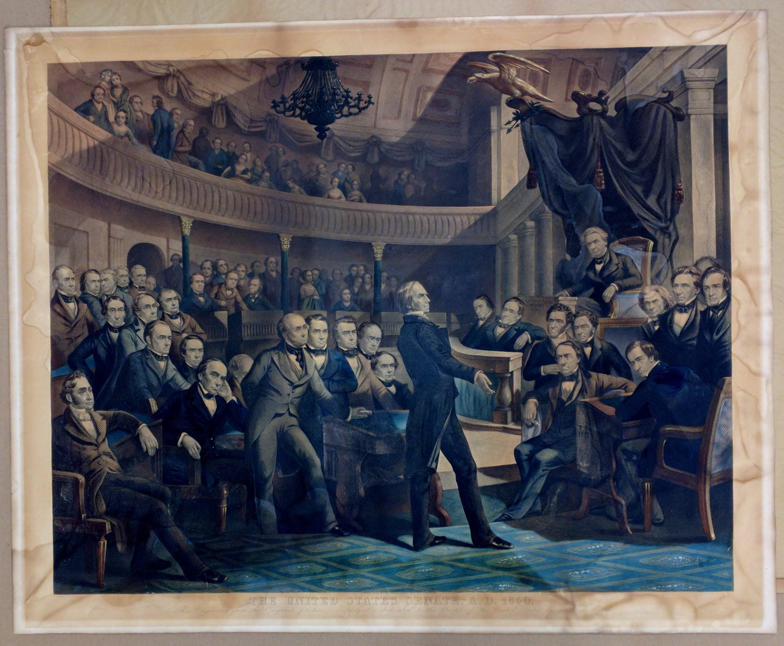 Engraving "The United States Senate, A.D. 1850" (1 of 6)