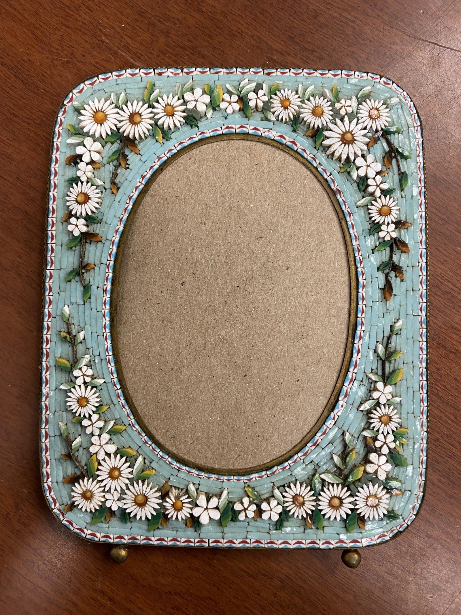 Antique Italian Micro Mosaic Picture Frame (1 of 5)