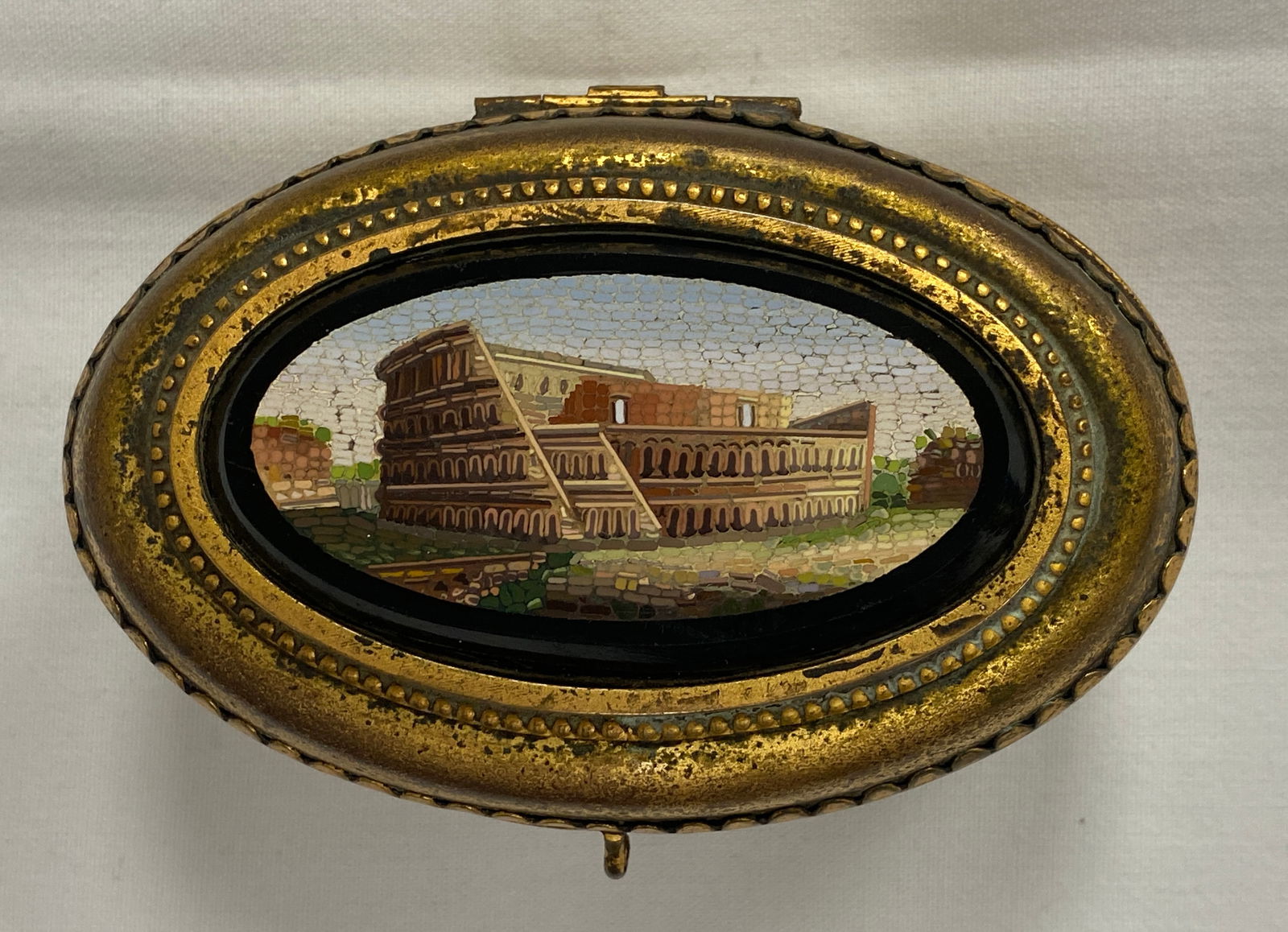 Italian Gilt-Metal Micro Mosaic Box (1 of 6)