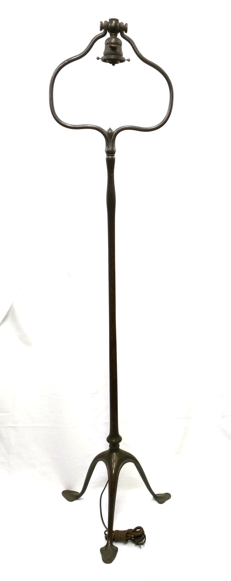 Tiffany Studios Double Harp Bronze Floor Lamp Base 1899-1918 (1 of 5)