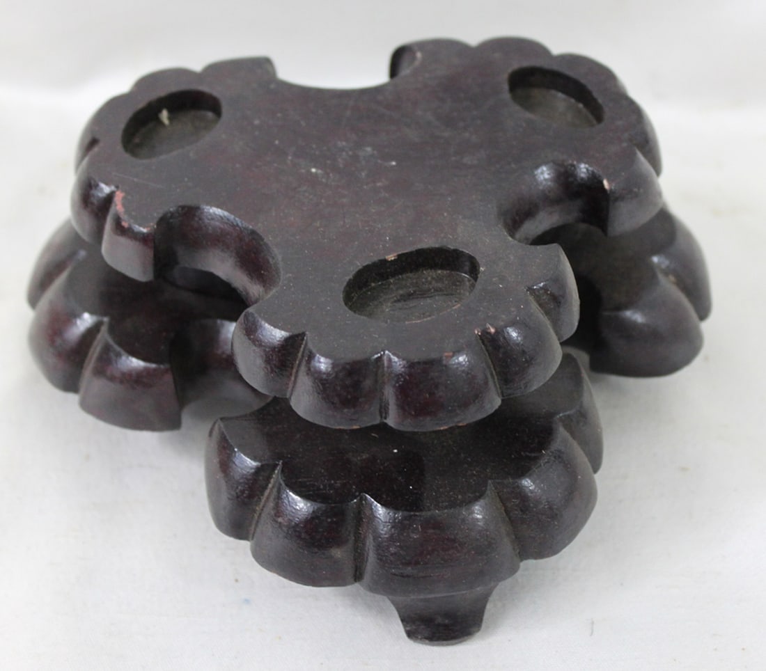 Chinese Wood Display Plant Stand (1 of 7)