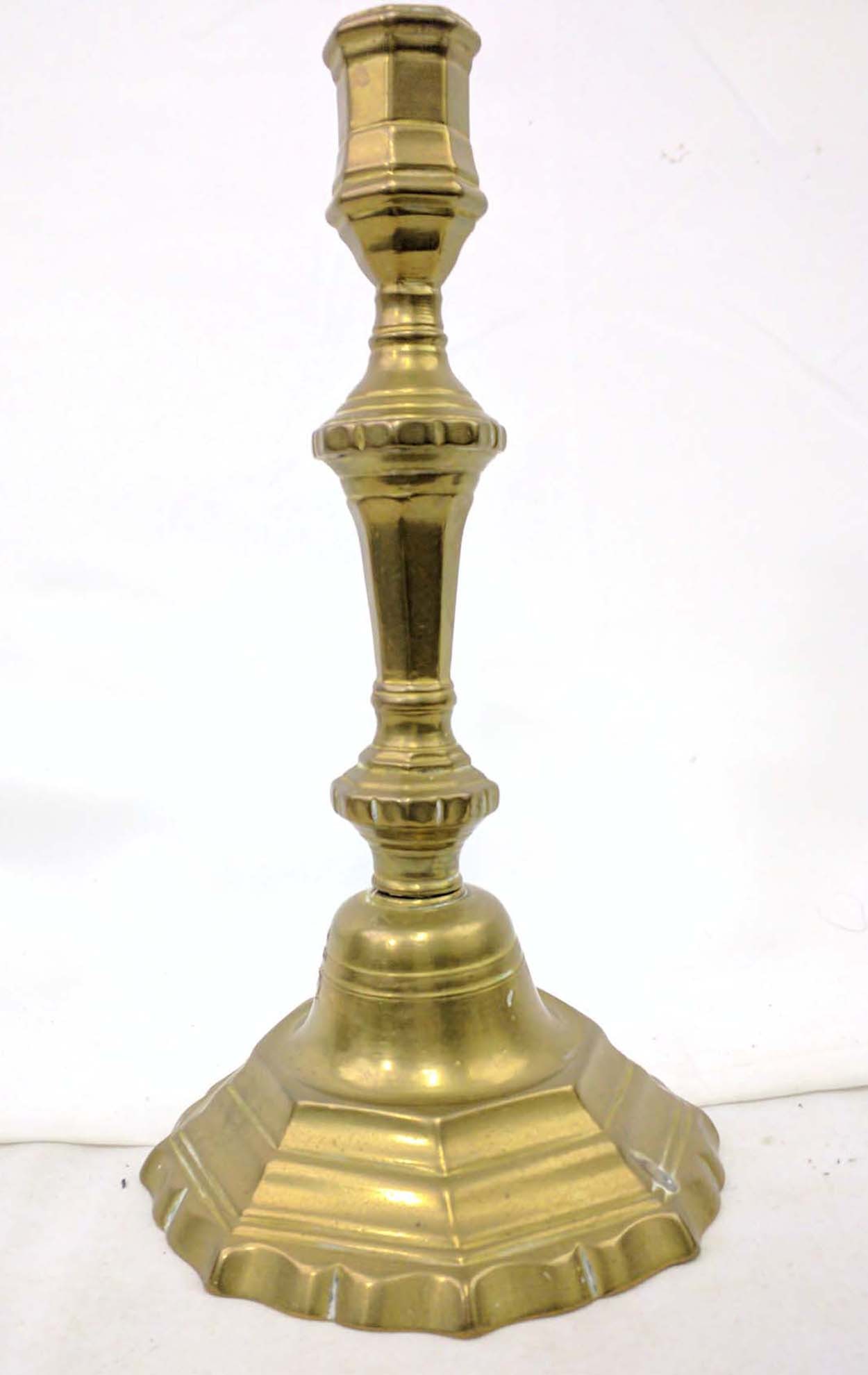 18 Century Brass Candlesticks (1 of 3)
