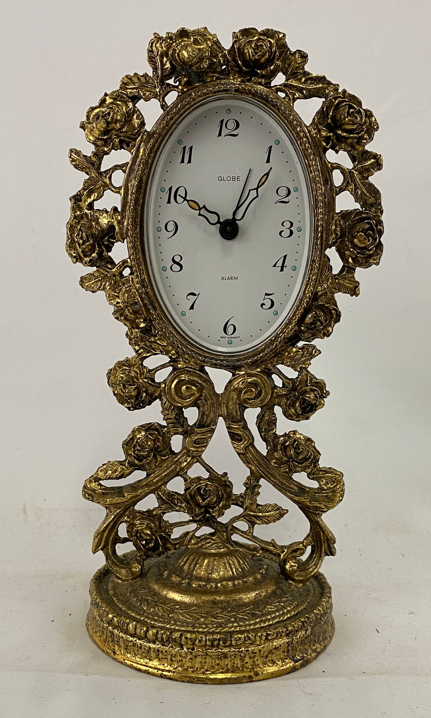 Brass and Enamel Miniature Clock (1 of 5)