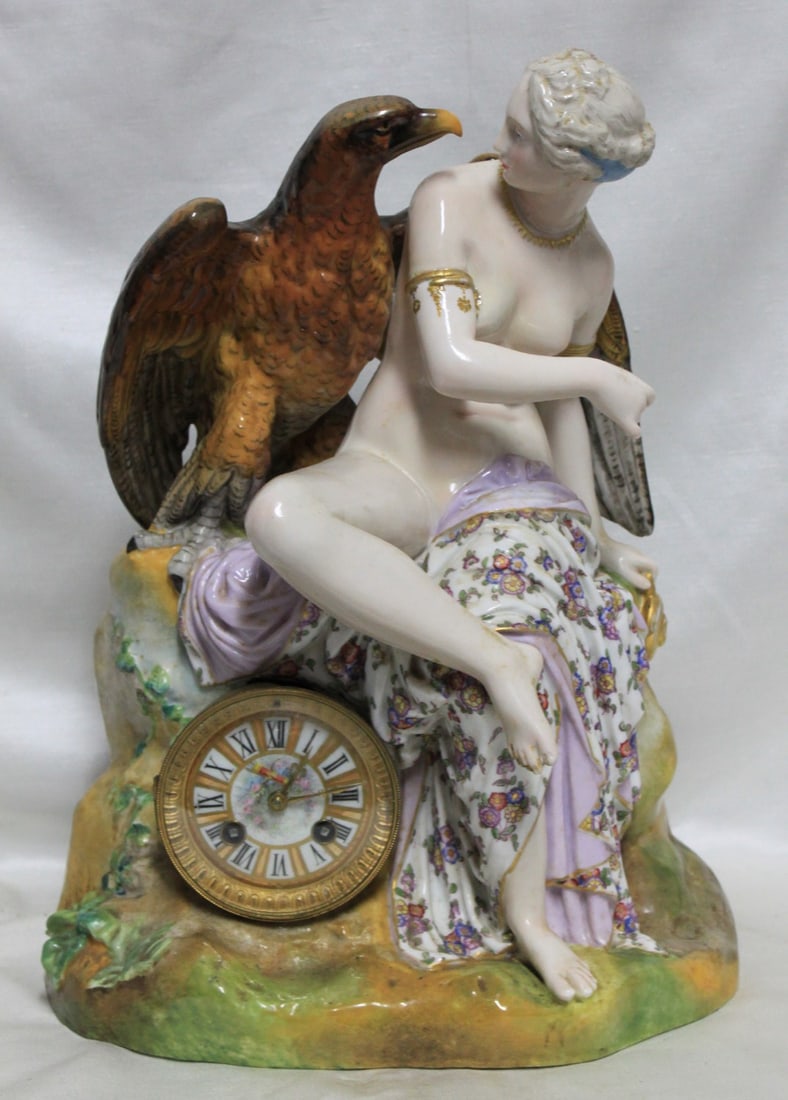 Large German Porcelain Figural Group with Eagle and Venus (1 of 7)