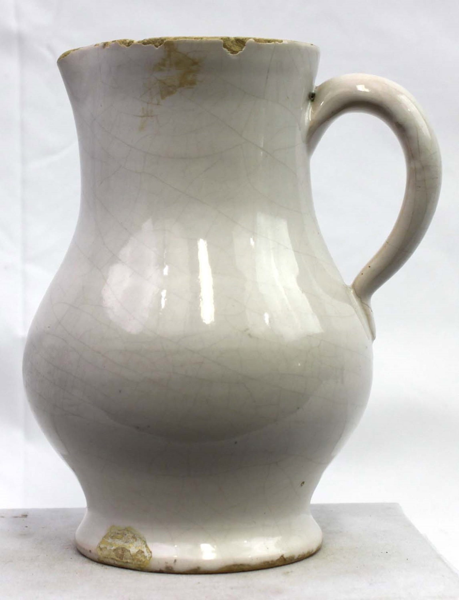 Early Victorian English Ironstone Pitcher, circa 1835-1860 (1 of 5)
