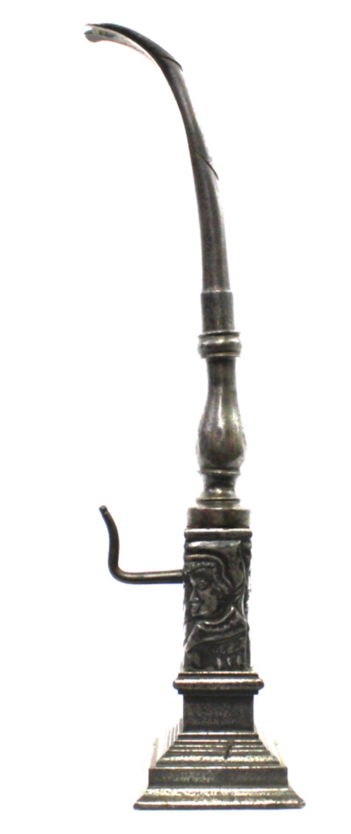Renaissance Wrought Iron Figural Wall Spout or Wall-Mounted Oil Fixture (1 of 9)