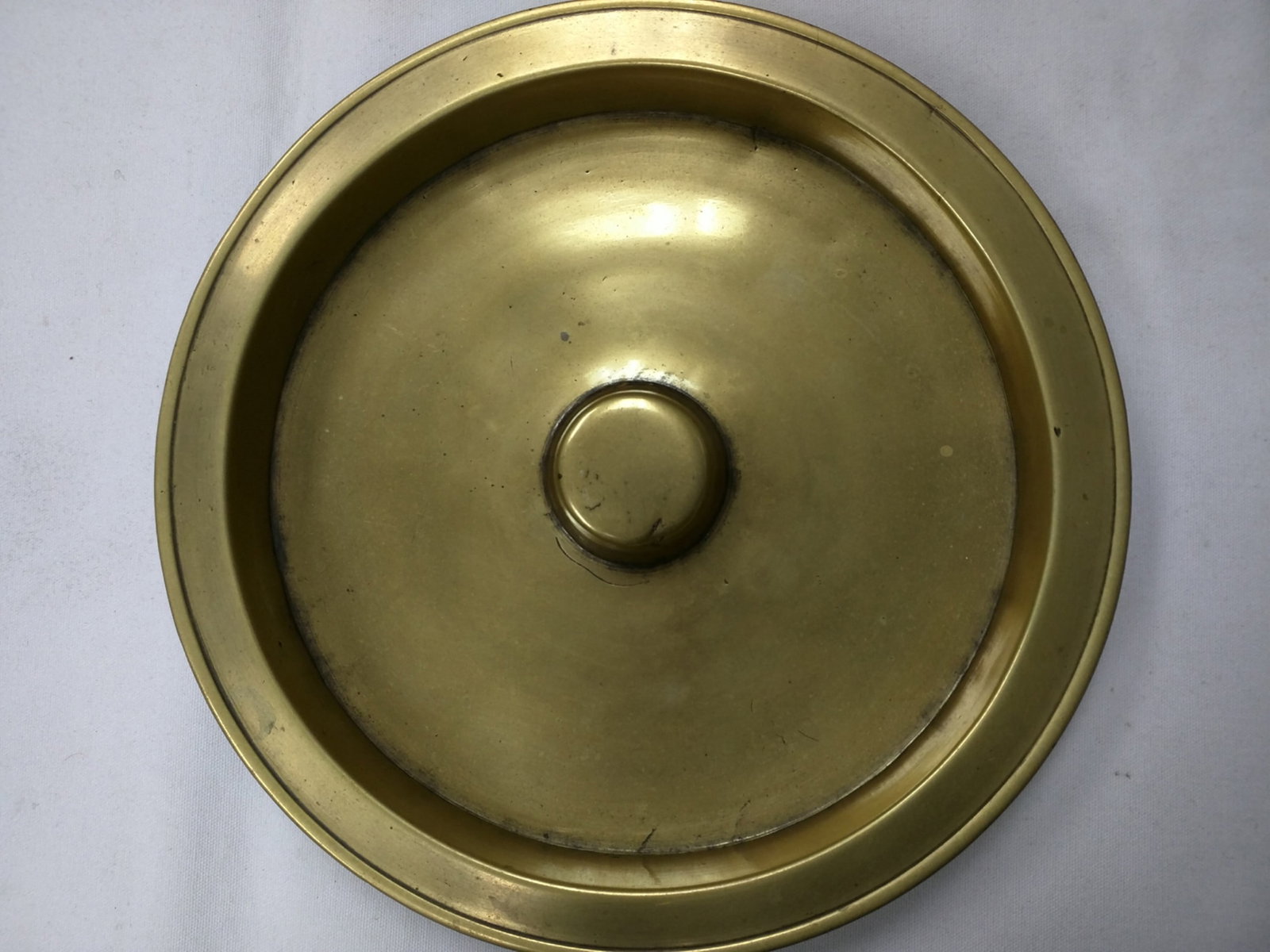 18th Century European Brass Pot or Cauldron Lid, Circa 1780-1820 (1 of 3)