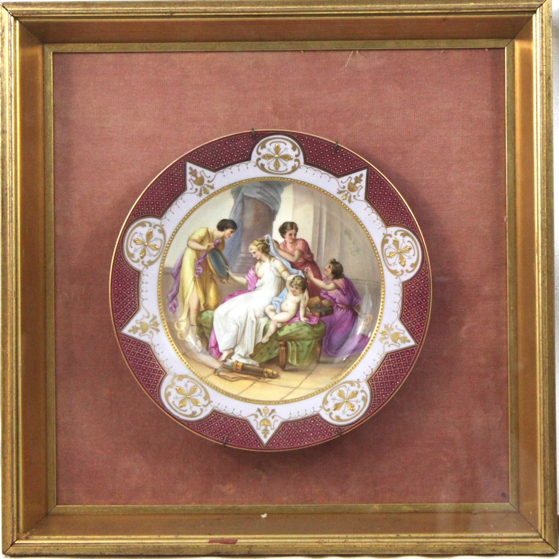 Vienna Style Porcelain Cabinet Plate - Signed P. Heesi (1 of 4)
