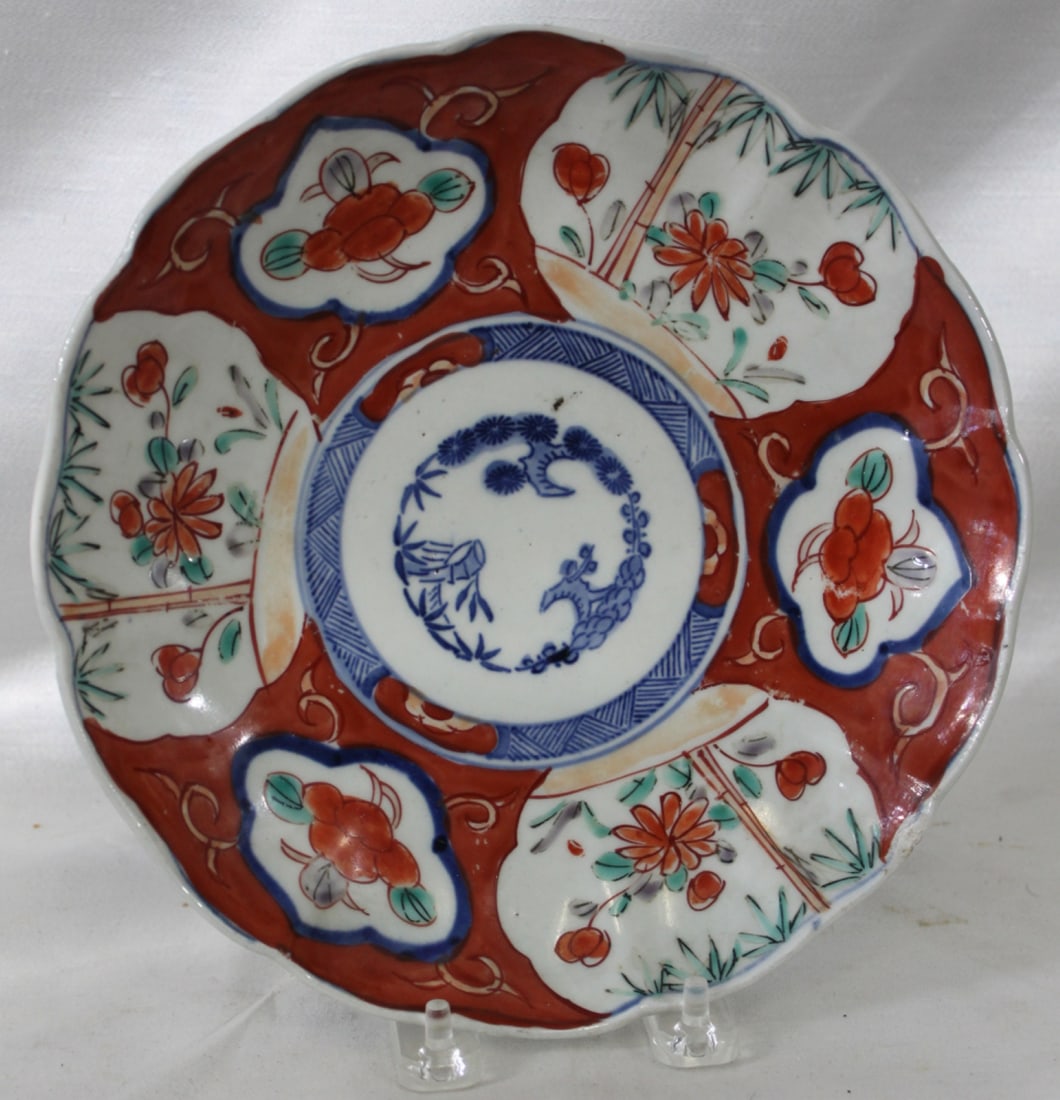 JAPANESE IMARI PORCELAIN PLATE, LATE 19TH-EARLY 20TH CENTURY (1 of 3)