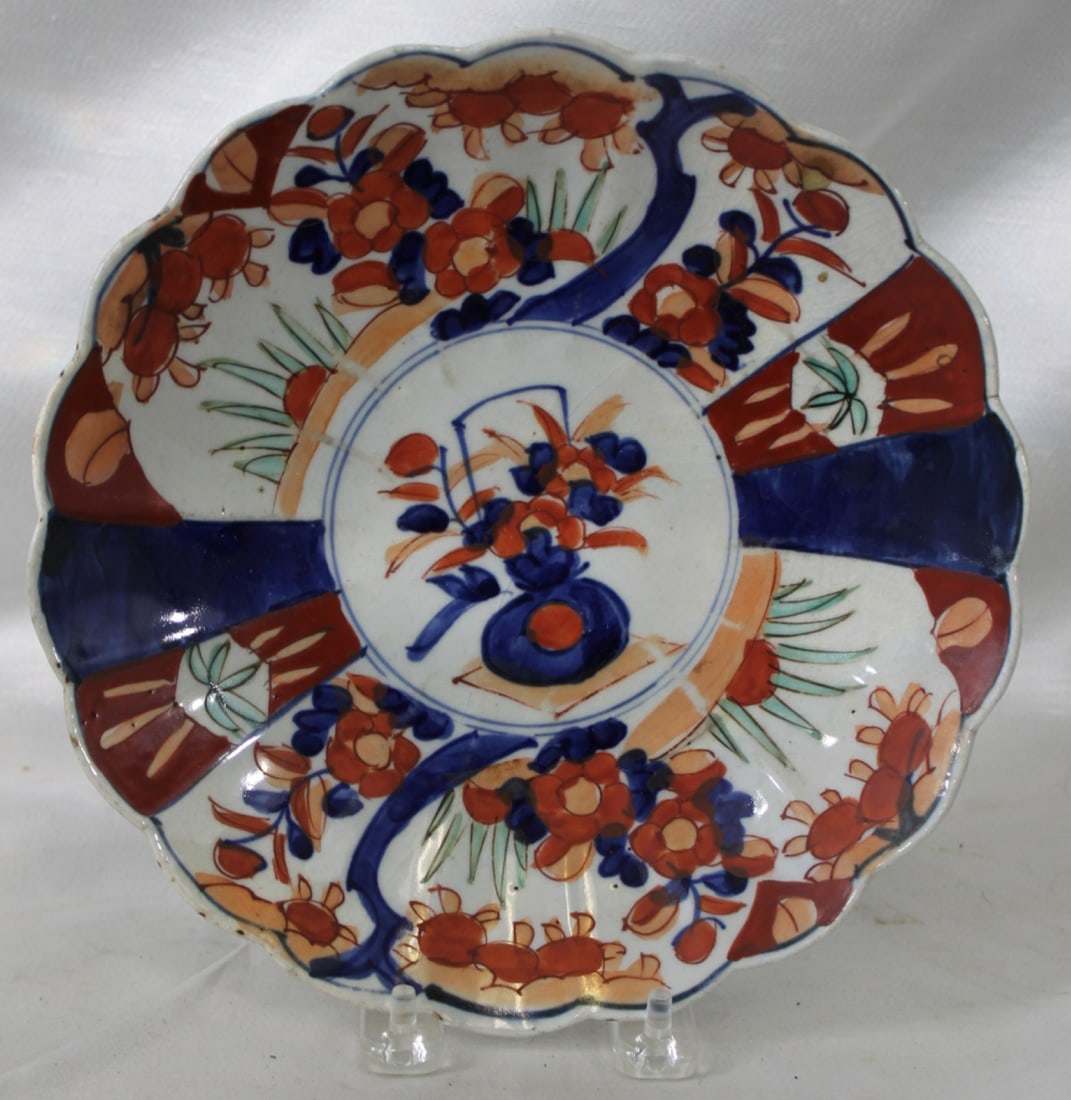 JAPANESE IMARI PORCELAIN PLATE, LATE 19TH-EARLY 20TH CENTURY (1 of 4)