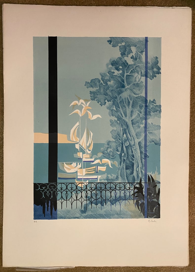 Giancarlo Isola (Italian, 20th Century) Signed Lithograph on Wove Paper: Giancarlo Isola (Italian, 20th Century) Signed Lithograph on Wove Paper Original lithograph on wove paper by Italian artist Giancarlo Isola. Hand signed in pencil lower right and numbered in pencil lo