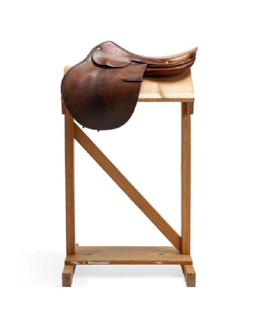 HERMES Vintage Leather Saddle (1 of 6)