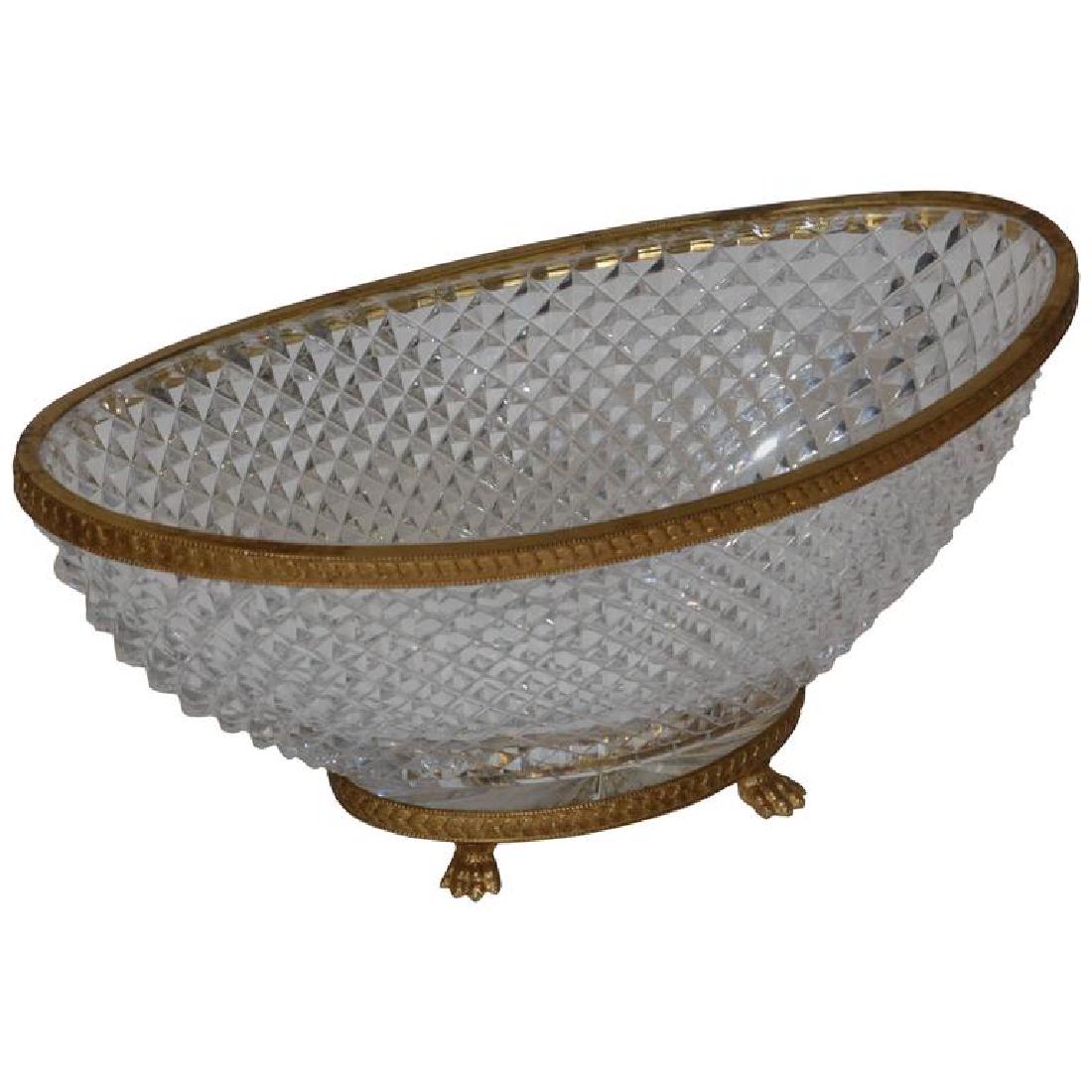 19th Century Baccarat Hand Diamond Cut Crystal and Gilt (1 of 6)