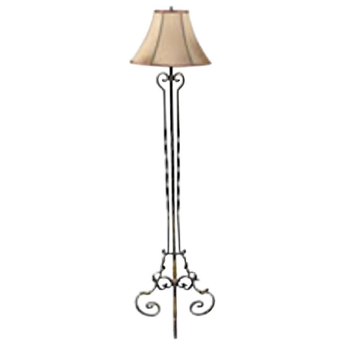 Early 20th Century Wrought Iron Floor Lamp (1 of 3)