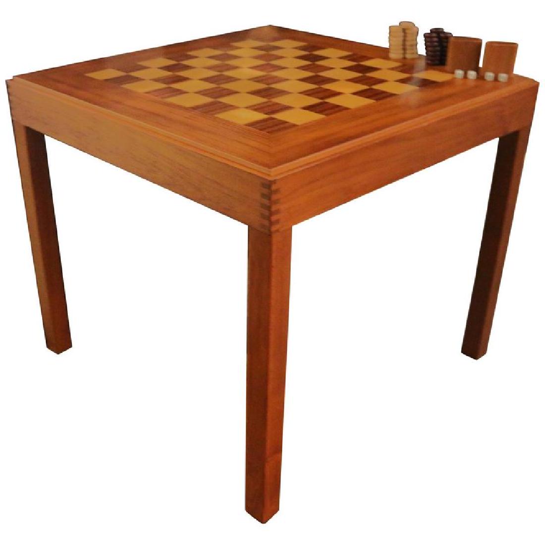 Kovby Danish Modern Game Table Rosewood Teak (1 of 8)