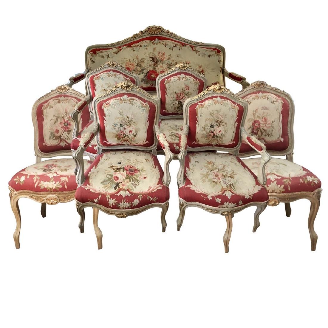 Rococo Style Salon Suite Late-19th Century (1 of 9)