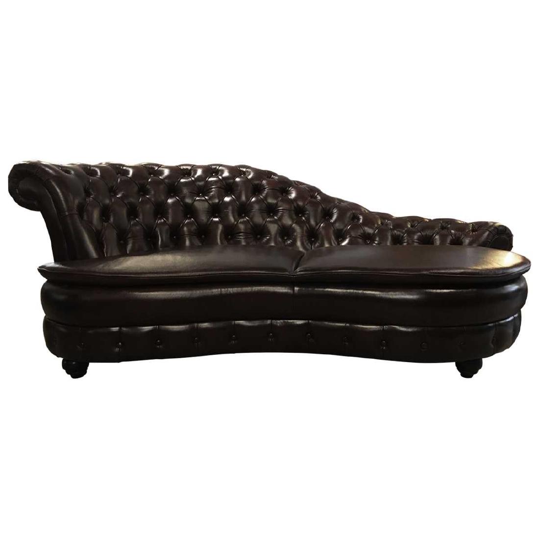 Victorian Style Chesterfield Style Chaise Lounge (1 of 6)