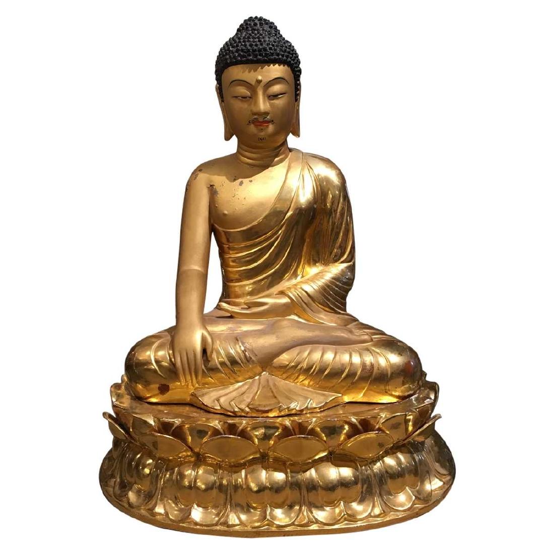 Chinese Seated Buddha Statue (1 of 7)