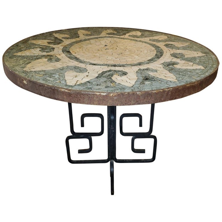 Mid-Century Modern Mosaic Side Table (1 of 5)