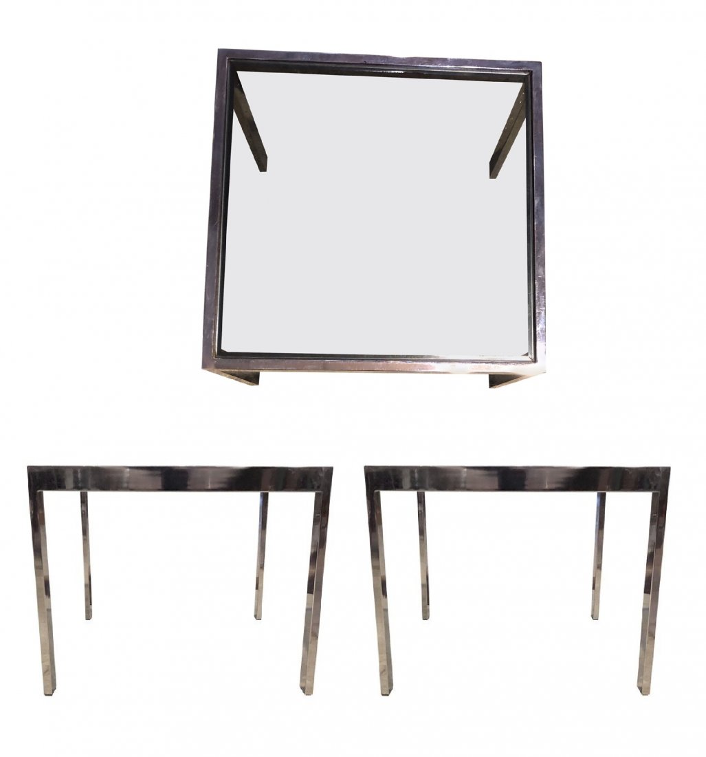 Mid-Century Modern Parsons Side Tables Late-20th (1 of 7)