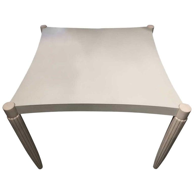 Modern Leather Top J. Robert Scott Curved Edge Game (1 of 9)