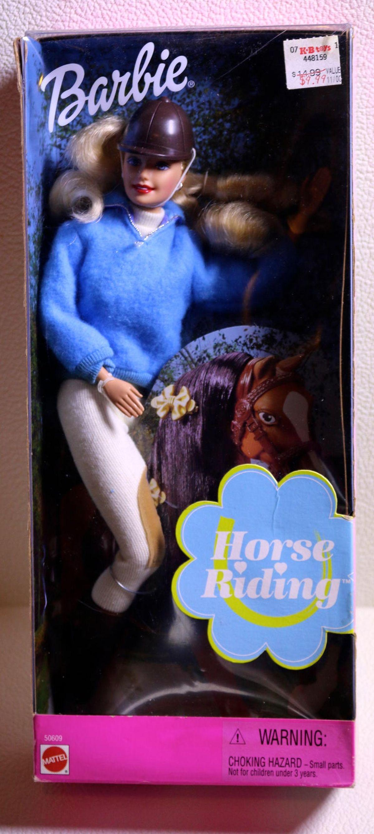 horse riding barbie doll