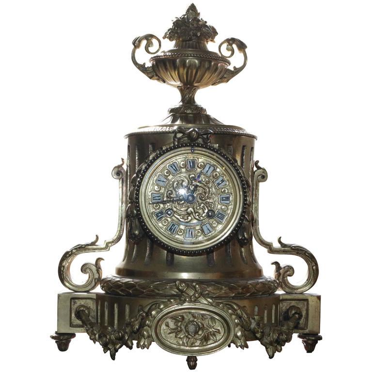 Tiffany & Co. 19th Century Bronze Mantel Clock (1 of 7)