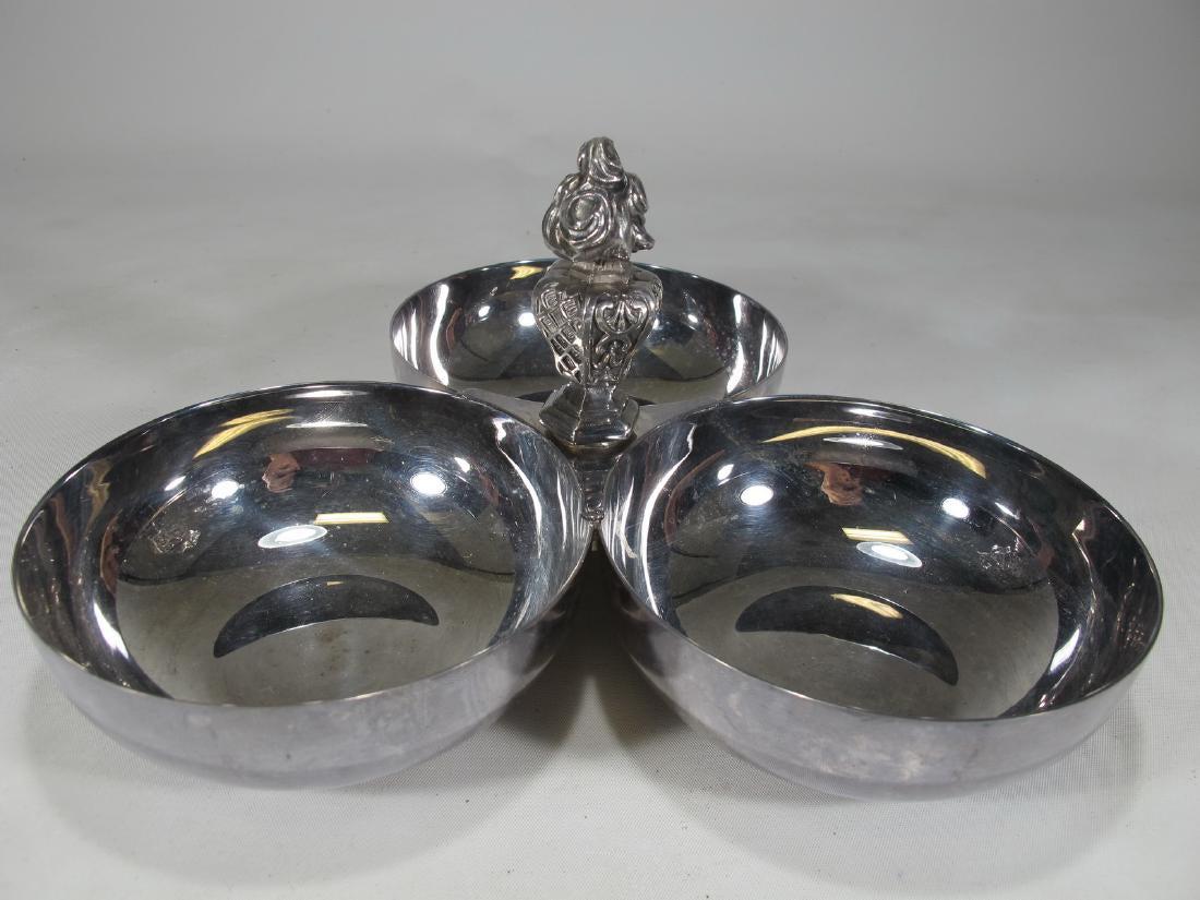 Christofle silverplate 3 bowls server (1 of 4)
