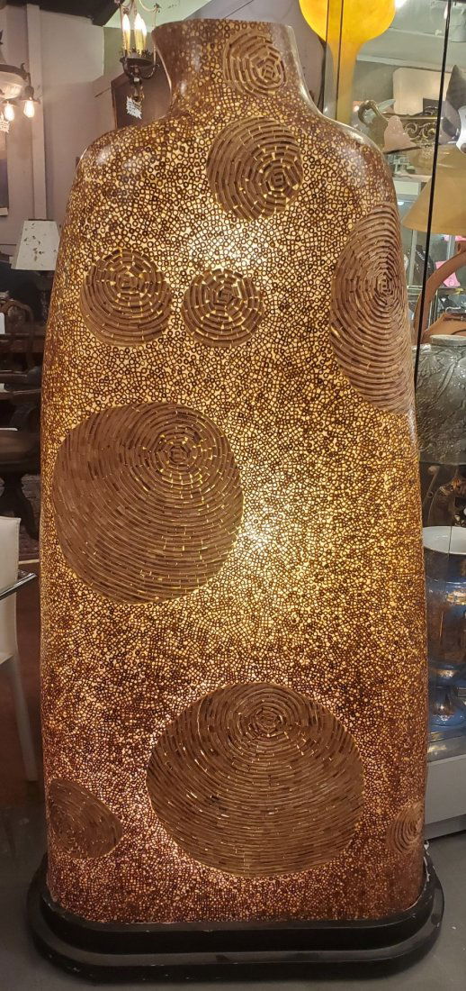 Hand Made European Wood Floor Tall standing floor lamp (1 of 4)