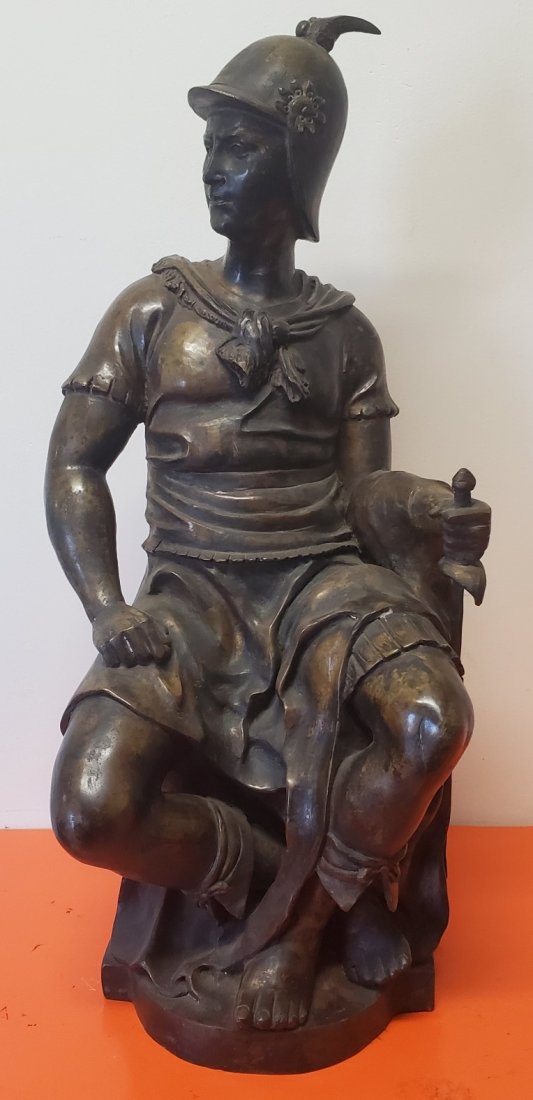 Bronze Italian Statue Of a Roman Soldier (1 of 11)