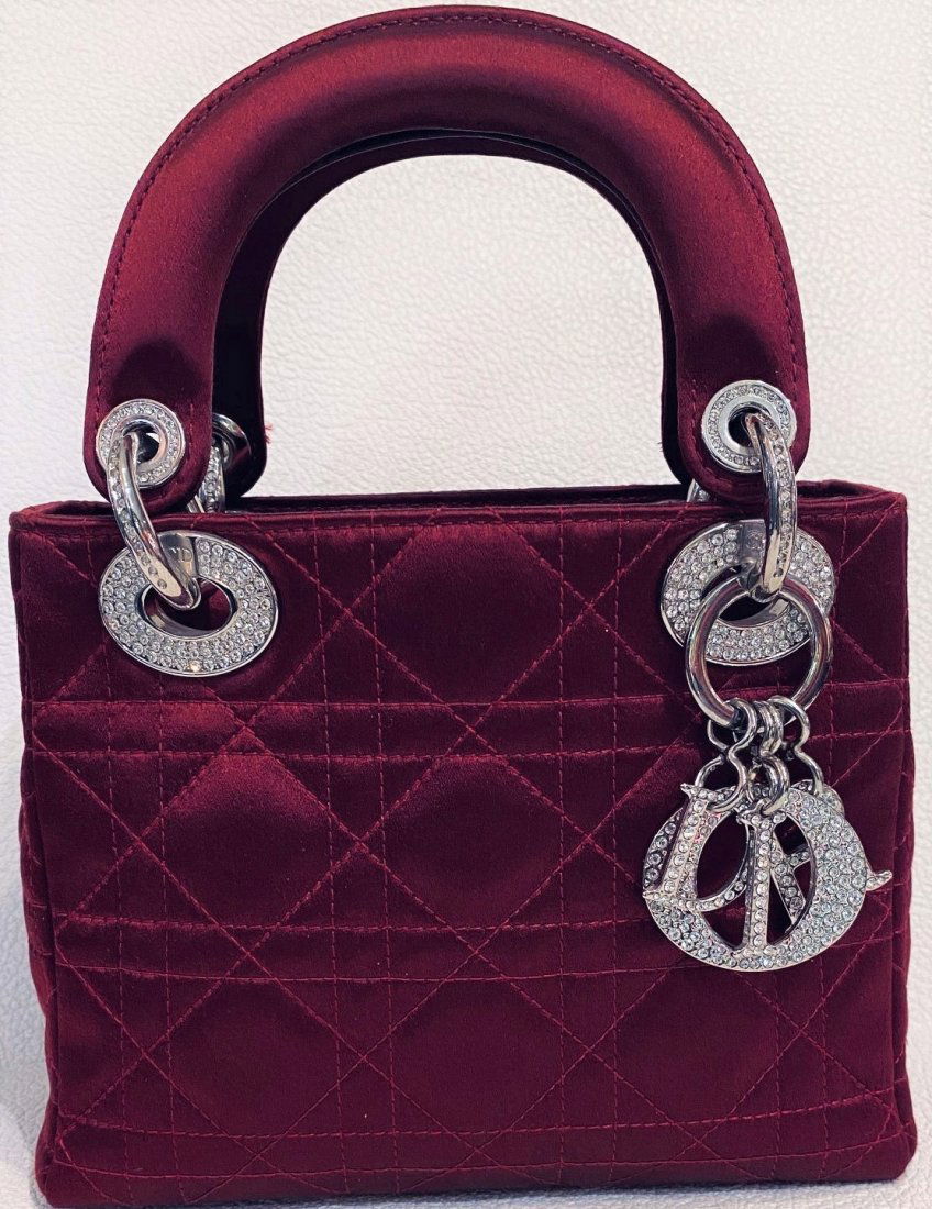 Christian Dior Mini Satin Bag w/Swarovski Crystals (1 of 12)