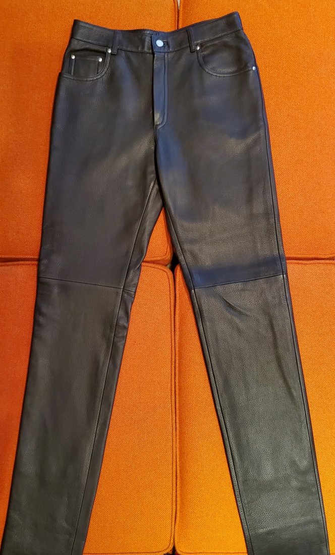 hermes leather pants