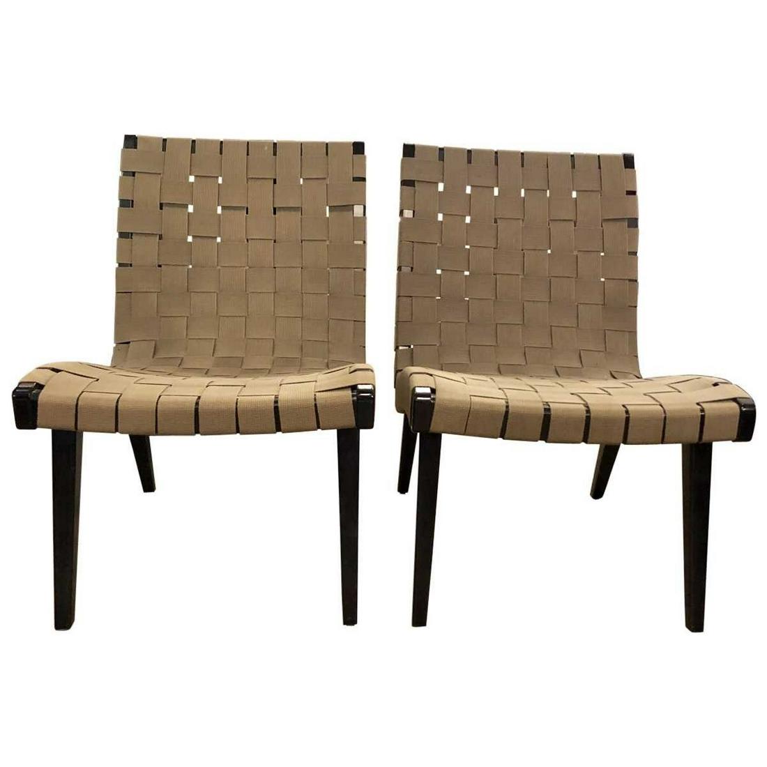 Jens Risom Risom Lounge Chairs In/Out Door: An exemplar of Mid-Century Modern design, Jens Risom was one of the first designers to bring Scandinavian design to America.