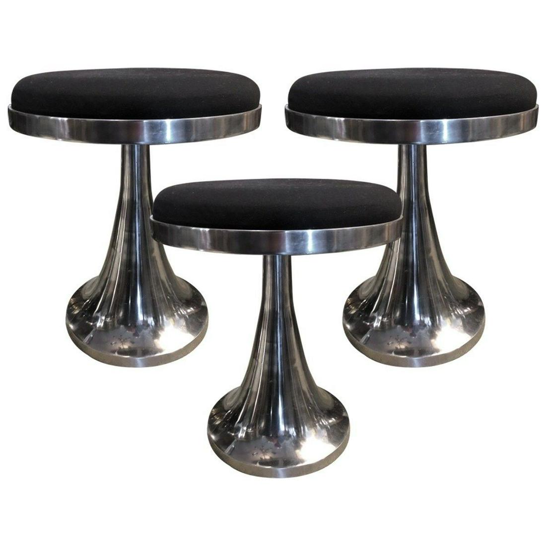Set of Three Modern 80's Stools (1 of 5)