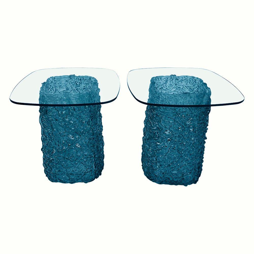 Contemporary Murano Hand Blown Glass side Tables (1 of 6)