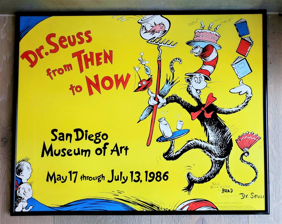 Signed Dr. Suess 1986 Art Poster (1 of 9)