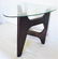 Modern Foldable Three Legged Beveled Glass Coffee Table - 4