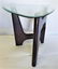 Modern Foldable Three Legged Beveled Glass Coffee Table - 6
