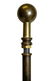 MID-CENTURY MODERN Brass Palm Table Lamp - 4