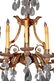 19th Century French Dore Bronze Cut Crystal Sconces - 6