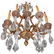 19th Century French Dore Bronze Cut Crystal Sconces - 9